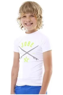 Tricou cu protecție UV Jobe Rash Guard JrB Alb