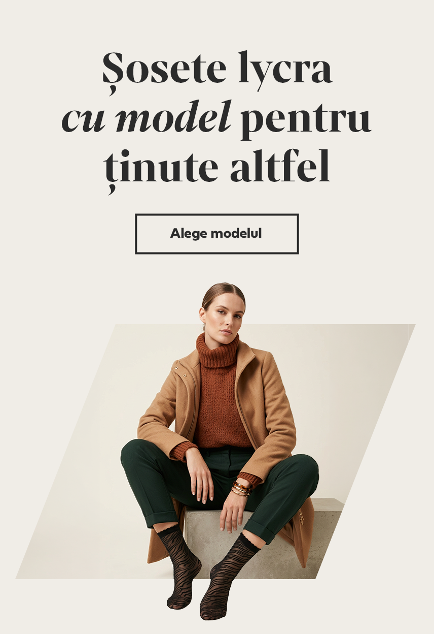 Șosete lycra cu model
