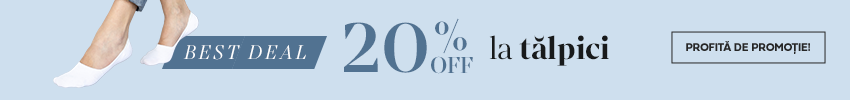 11 - 13 IULIE | 20% OFF la tălpici pentru balerini