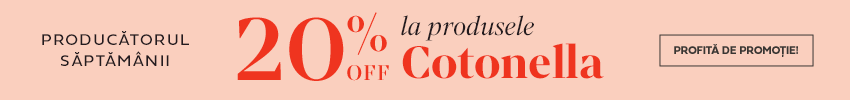 14 - 20 IULIE | 20% OFF la toate produsele Cotonel