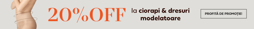 20 - 22 IUNIE | 20% OFF la ciorapii & dresurile mo