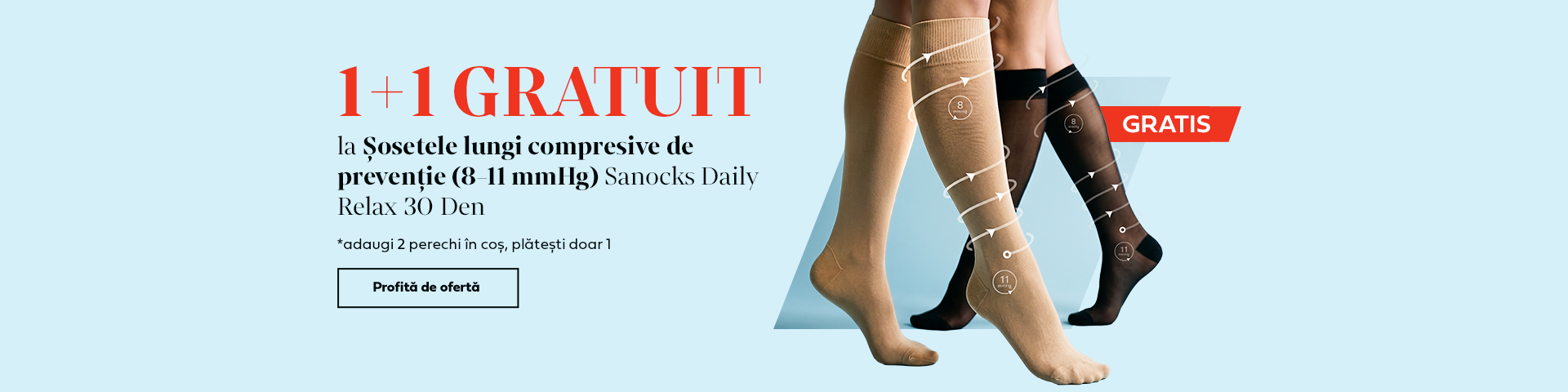 12 - 14 IUNIE | 1+1 GRATUIT la Sanocks Daily Relax