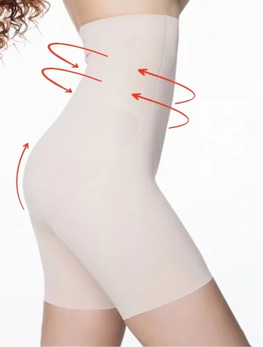 Chiloti boxeri modelatori invisible maxi sub sani cu silicon Julimex 269