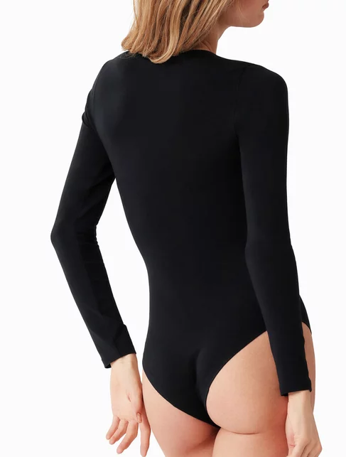 Body brazilian bumbac maneca lunga Cotonella 3506 0001