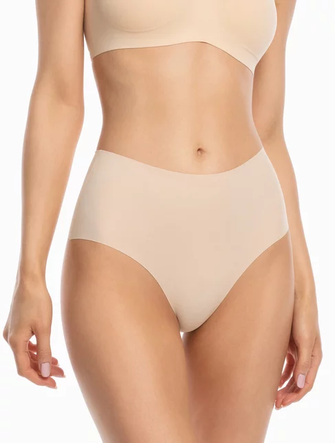 Chiloti clasici microfibra talie inalta laser-cut Julimex Infinity Maxi