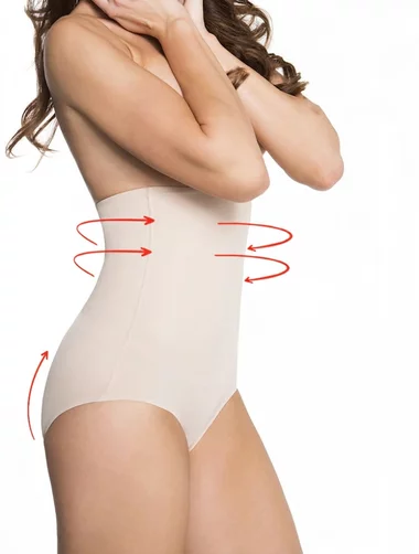 Chiloti clasici modelatori invisible maxi sub sani cu silicon Julimex Basic 241