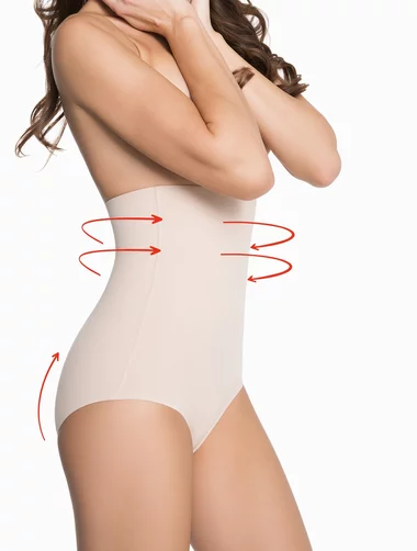 Chiloti clasici modelatori invisible maxi sub sani cu silicon Julimex Basic 241