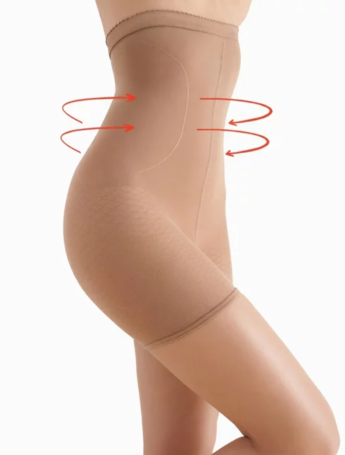 Chiloti boxeri modelatori maxi sub sani cu silicon Gabriella High Shaper 670 40 den