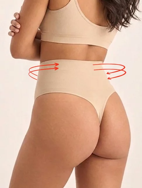 Chiloti tanga modelatori cu talie dublu intarita Gabriella S123 String