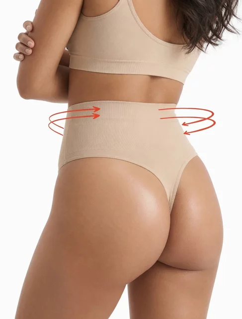 Chiloti tanga modelatori cu talie dublu intarita Gabriella S123 String