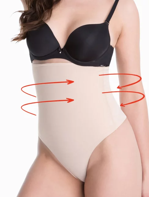 Chiloti tanga modelatori invisible maxi sub sani cu silicon Julimex Basic 275