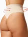 Chiloti tanga modelatori seamless cu talie dublu intarita Laura Baldini String
