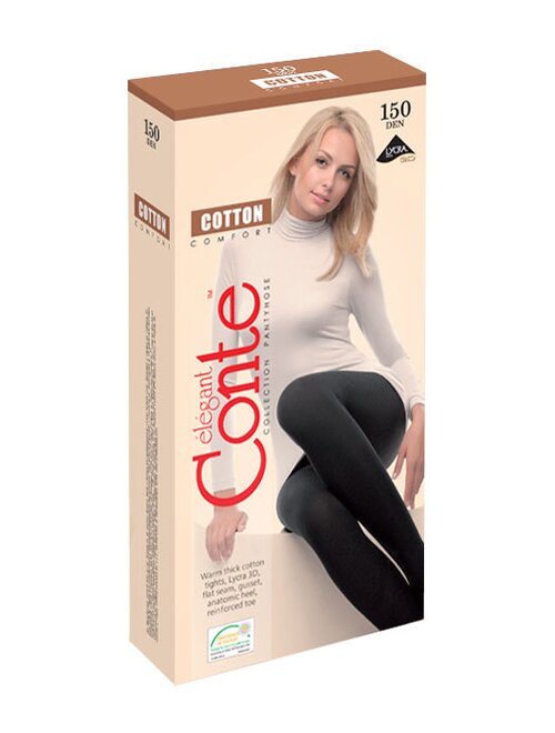 Ciorapi bumbac grosi fara intarituri Conte Elegant Cotton Comfort 150 den