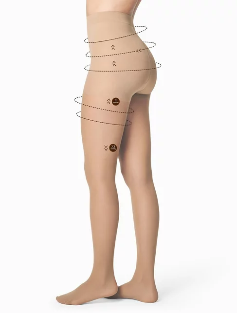 Ciorapi cu compresie de preventie cu ioni de argint (5-7.9 mmHg) Fiore Comfort 20 den