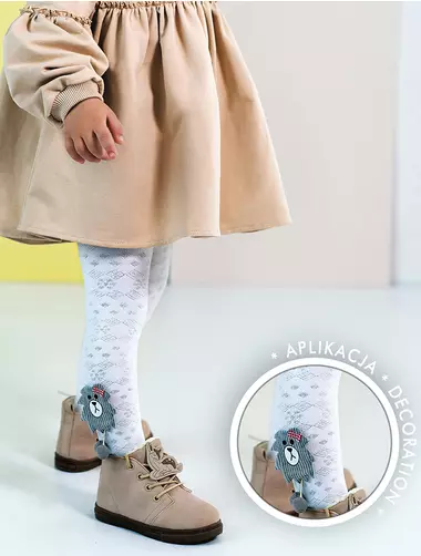Ciorapi fete vascoza 3D si aplicatii jucause Knittex Kira 100 den
