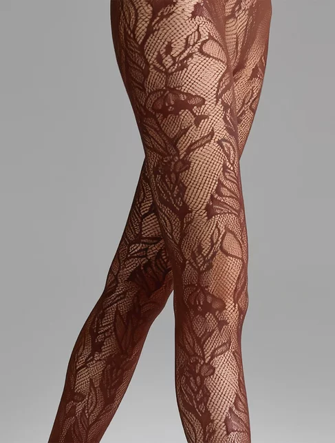 Ciorapi mesh cu model floral Marilyn Charly G001