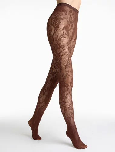 Ciorapi mesh cu model floral Marilyn Charly G001