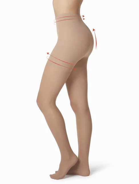 Ciorapi modelatori cu extract de cafeina Fiore Total Slim 40 den