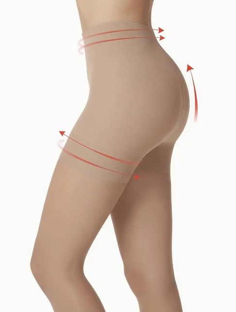Ciorapi modelatori cu extract de cafeina Fiore Total Slim 40 den