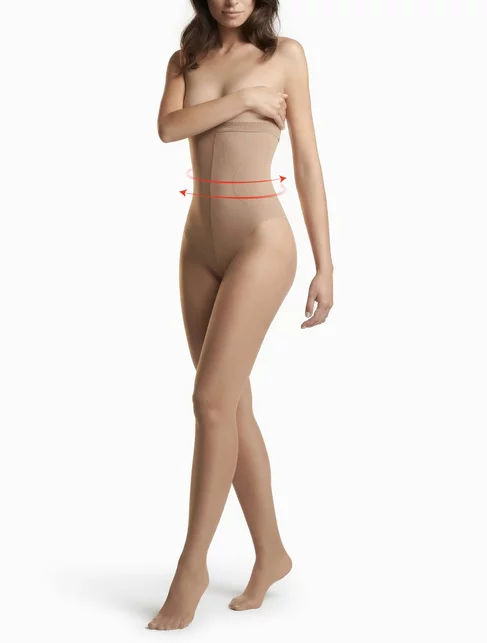Ciorapi modelare talie si abdomen cu ioni de argint Fiore High Waist 40 den