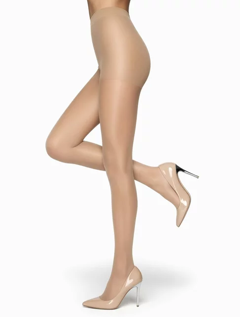 Ciorapi ultra subtiri si rezistenti cu chilot intarit Marilyn Lux Line Air 7 den