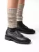 Jambiere bumbac bej fara varf Steven S092-03