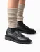 Jambiere bumbac bej fara varf Steven S092-03