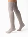 Jambiere lana bej peste genunchi Steven S089-010