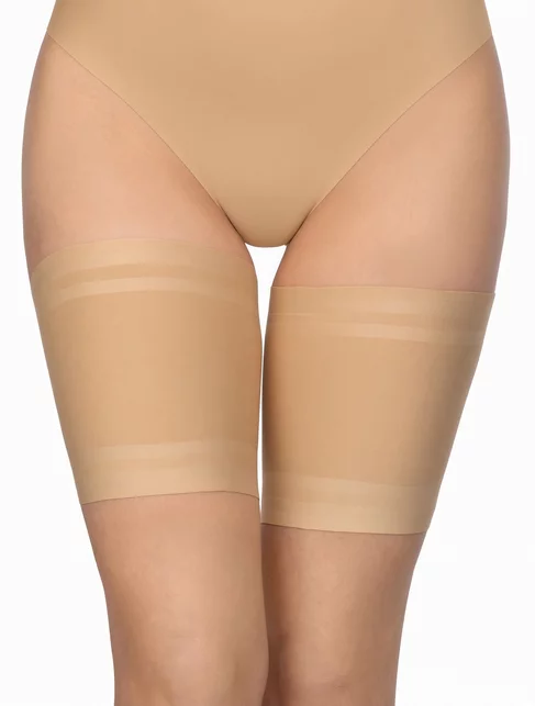 Set 2 jartiere cu silicon pentru preventia iritatiei Annes Satin Thigh