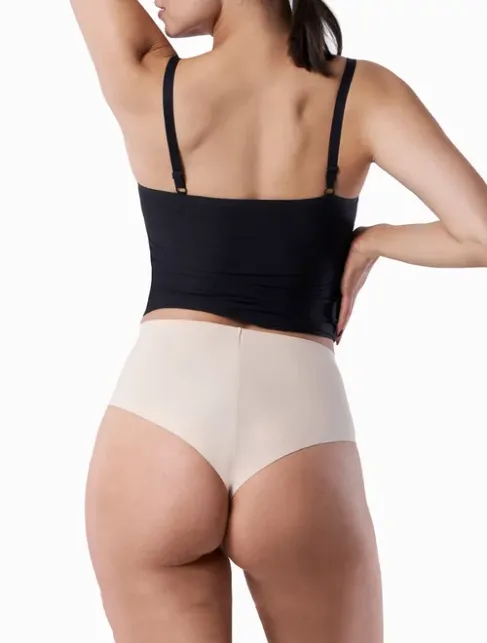 Chiloti brazilieni invisible microfibra cu talie inalta Julimex Brasil Maxi