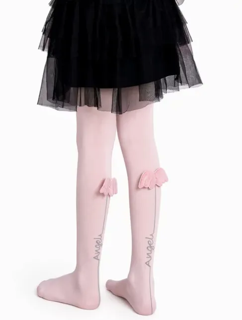 Dresuri copii cu text si aripioare Knittex Angel 40 den