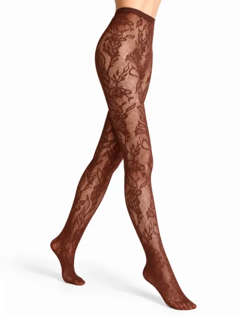 Ciorapi mesh cu model floral Marilyn Charly G001