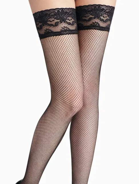 Ciorapi plasa mica cu banda adeziva Marilyn Amore