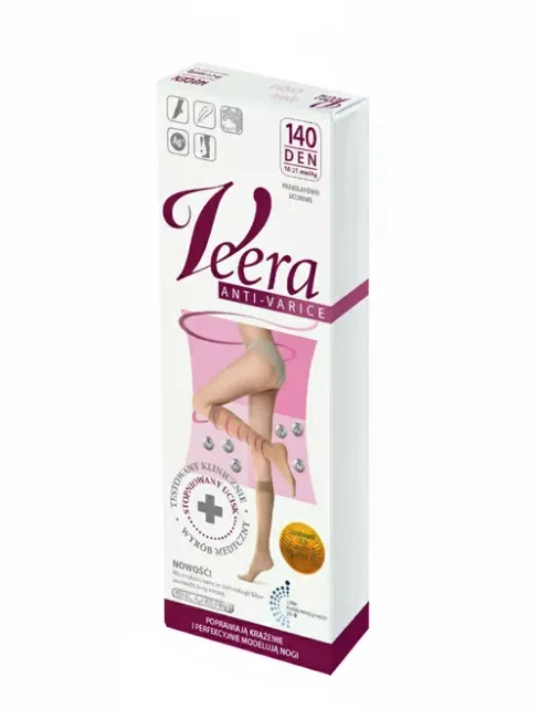 Sosete compresive medicinale lungi (18-21 mmHg) Veera 140 den