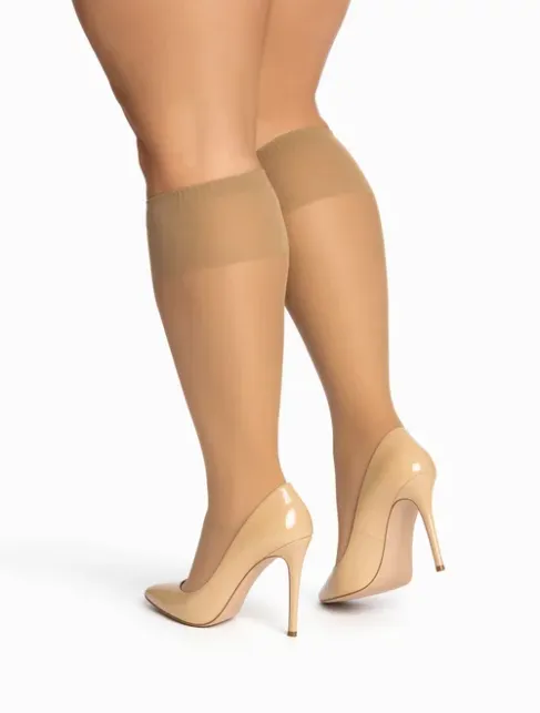 Sosete lungi marimi mari (circumferinta 35-48 cm) Laura Baldini Glam 20 den
