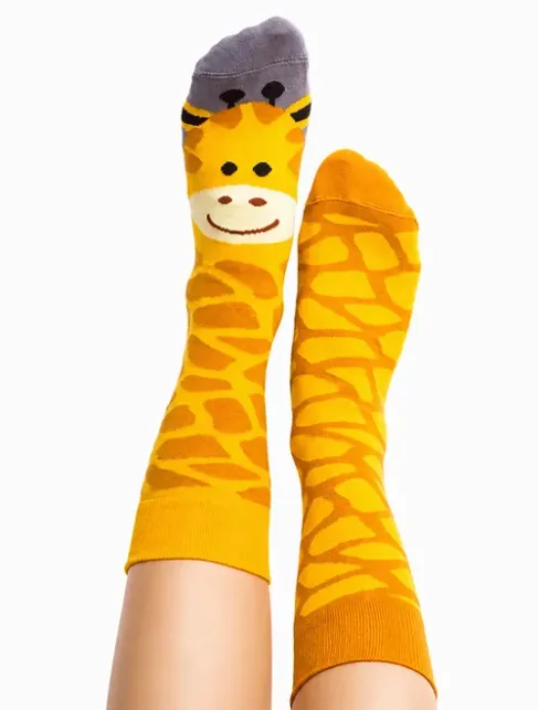 Sosete model unisex Nanushki Gigi Giraffe