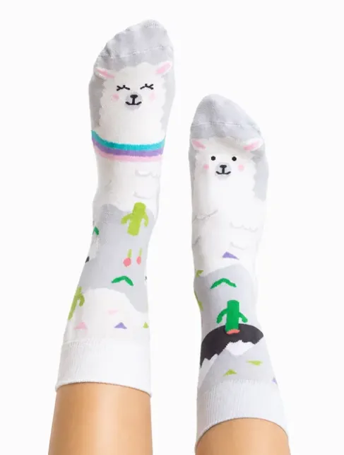 Sosete model unisex Nanushki Llamacita