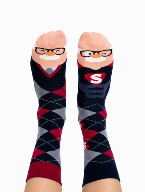 Sosete tematice cu bunic Nanushki Super Grandpa