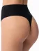 Chiloti tanga invisible microfibra cu talie inalta Julimex String Maxi