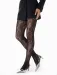 Ciorapi negri mesh cu model floral Marilyn G001