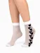 Sosete fete albe cu inimioare negre Knittex Cupid 20 den