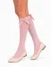 Sosete fete lungi sub genunchi cu model jacard si fundita Knittex Lacey