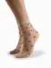 Sosete lycra nude cu inimioare rosii Fiore Crush 20 den