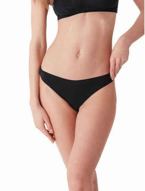 Set 3 perechi chiloti brazilieni bumbac cu talia joasa Cotonella 3490 0003