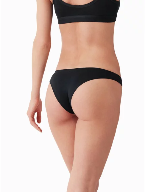 Set 3 perechi chiloti brazilieni bumbac cu talia joasa Cotonella 3490 0003
