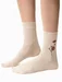 Sosete bej cu flori Steven S017-042