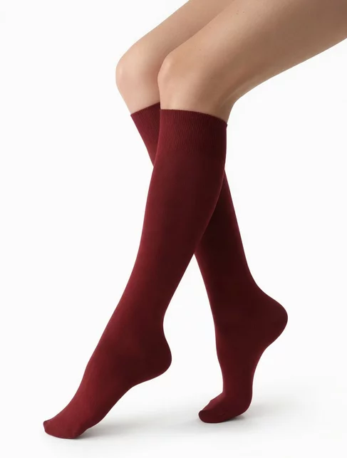 Sosete bumbac bordo lungi sub genunchi Steven S072-162