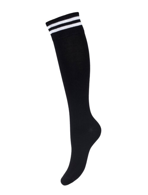 Sosete bumbac lungi sub genunchi cu model Milena 0248-B