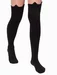 Sosete lungi fete bumbac negre Conte Elegant Overknees