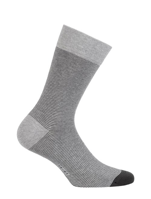 Sosete casual cu dungi negre din bumbac Wola W94.N03.514
